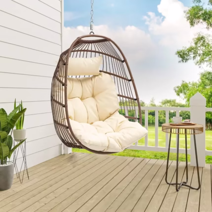 Stylechic Hanging Egg Swing Chair Outdoor Wicker Hammock Chairs