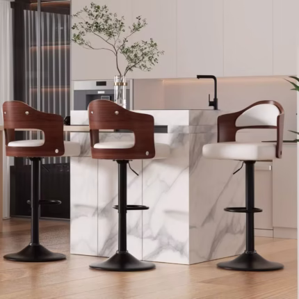 Stylechic Swivel Bar Stools Set of 3 Seat